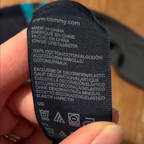 Tommy Hilfiger Kids Sweater - Navy and Teal Stripes - Picture 9 of 11